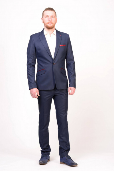 Брюки, пиджак LAGENTE 0637.170 темно-синий - фото 1