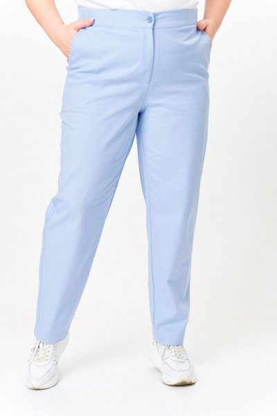 Брюки, жакет OVERYOU М194/1 голубой - фото 9