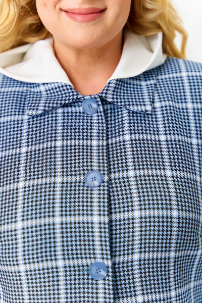 Брюки, жакет OVERYOU М194/1 голубой - фото 6