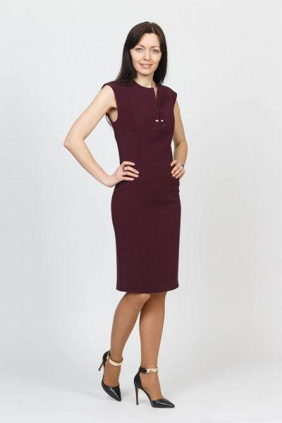 Платье Domna 399 сливовый - фото 2