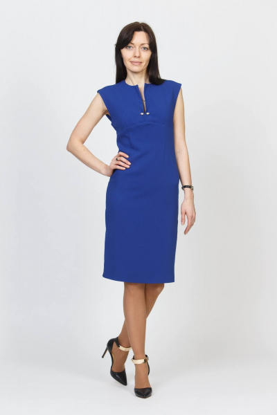 Платье Domna 401 синий - фото 2