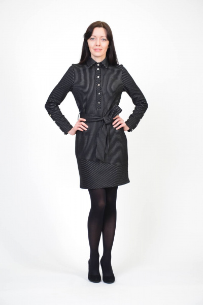 Платье Domna 393 черный - фото 1