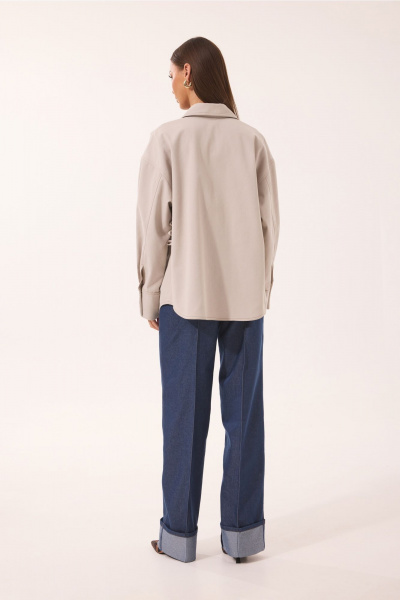 Брюки, рубашка N.O.W. 1556 бежевый - фото 4