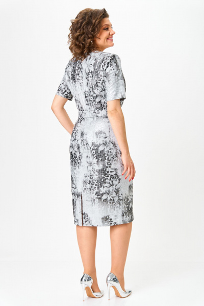 Платье Орхидея 1536 серый - фото 2