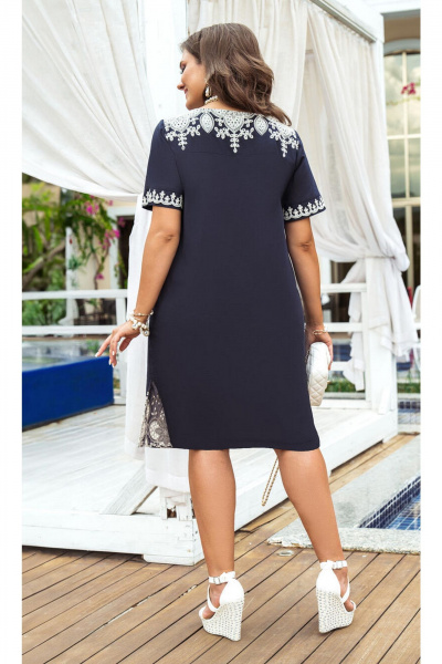 Платье Vittoria Queen 25153 темно-синий - фото 3
