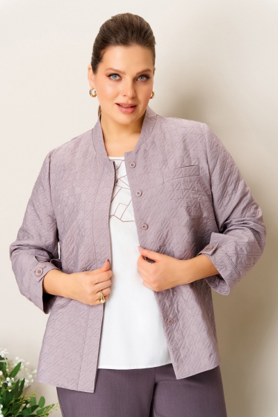 Блуза, брюки, жакет VOLNA 1401 слива - фото 4