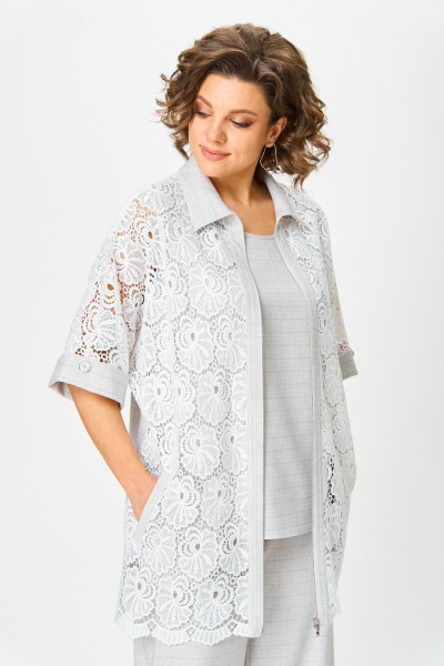 Брюки, кардиган, топ Svetlana-Style 2119 цвет"лен" - фото 3