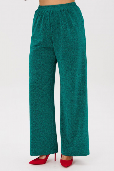 Блуза, брюки, топ Mubliz 267 черный-зеленый - фото 4