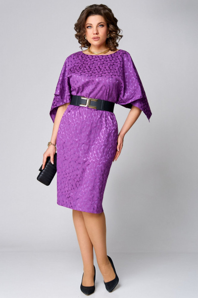 Платье Мишель стиль 1256-1 фиолетовый - фото 7