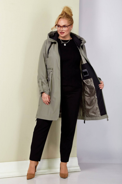 Плащ Shetti 2188 олива - фото 6