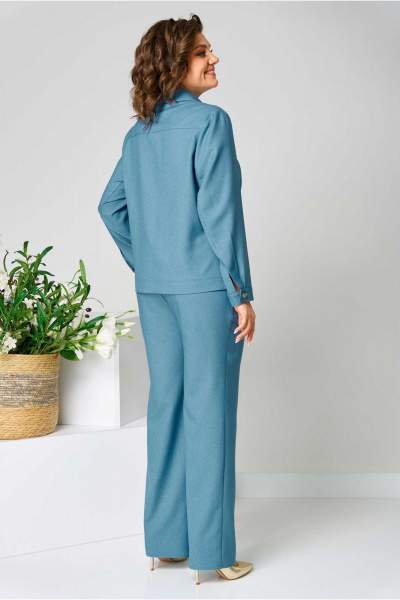 Брюки, жакет Асолия 1485 аква - фото 5