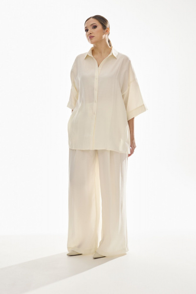 Брюки DAVA 5229 молочный - фото 3