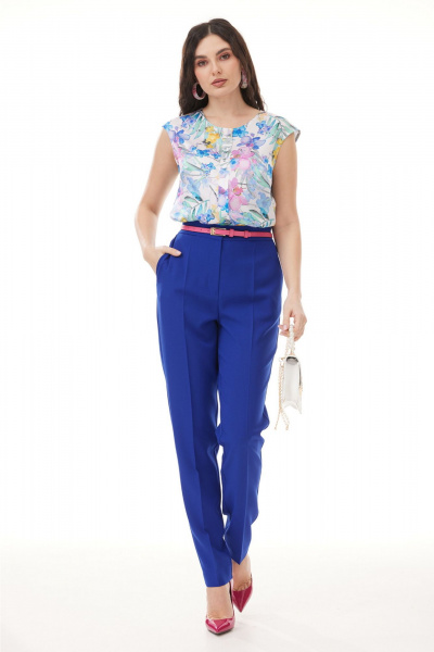 Блуза, брюки, жакет Твой имидж 2110 индиго - фото 3