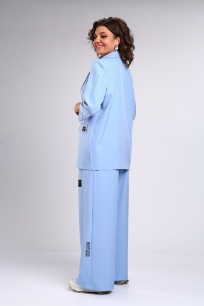 Брюки, жакет Rishelie 986 голубой - фото 6
