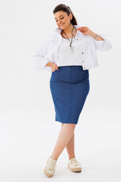 Юбка Anelli 1410 туманная_заря - фото 8