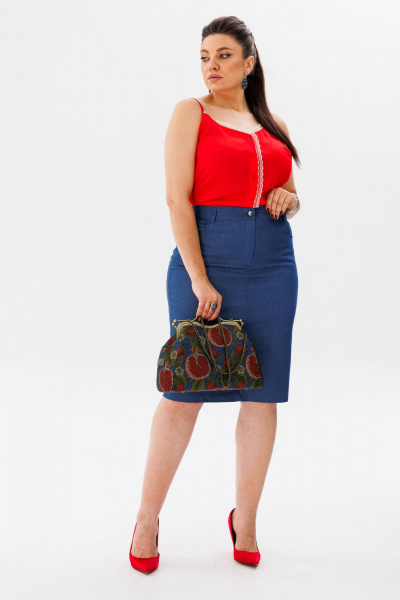 Юбка Anelli 1410 туманная_заря - фото 3