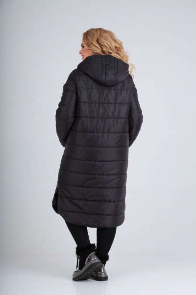 Пальто Диомант 1593 черный - фото 4