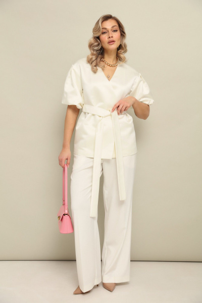 Брюки, жакет LM К1460110 молочный - фото 1