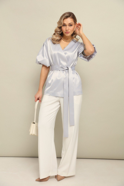 Брюки, жакет LM К1460110 серебро - фото 1