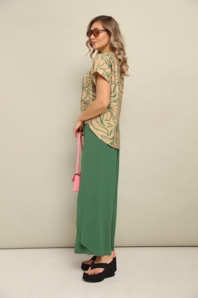 Блуза, брюки LM К940143 зелень - фото 6