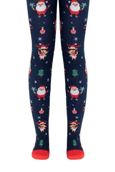 Детские демисезонные хлопковые эластичные колготки с рисунками CONTE Conte-kids_Holiday - фото 1