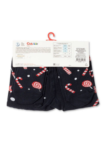 Детские колготки из трикотажа с принтом и помпонами CONTE Conte-kids_Sweet - фото 2