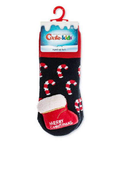 Махровые новогодние носки с Санта-Клаусом и LYCRA CONTE Conte-kids_махровые_Sweets - фото 2