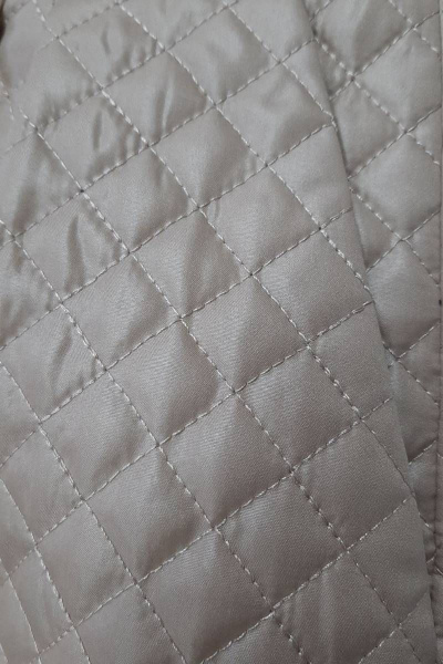 Юбка стеганная на подкладке с разрезом и поясом S. Veles 1-232 бежевый - фото 5