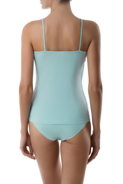 Женский трикотажный топ из хлопка для повседневного стиля CONTE Leila _LT_575 бирюза - фото 2