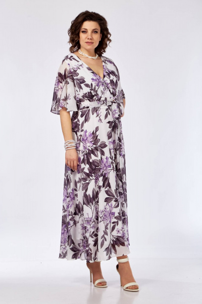 Платье Ольга Стиль С-914 цветы - фото 7