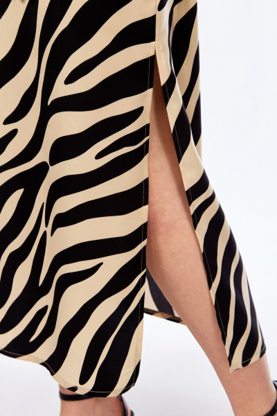 Блуза, платье Диомант 2052 черный/беж - фото 11