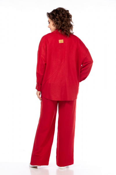 Брюки, кардиган, майка Диомант 2046 красный - фото 8
