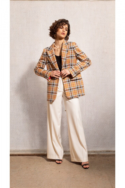 Блейзер Nova Line 10502 бежевый - фото 2