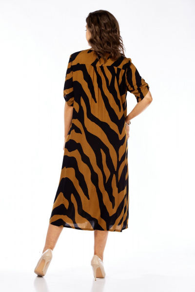 Платье SVT-fashion 600.1 терракотовый_с_черным - фото 2