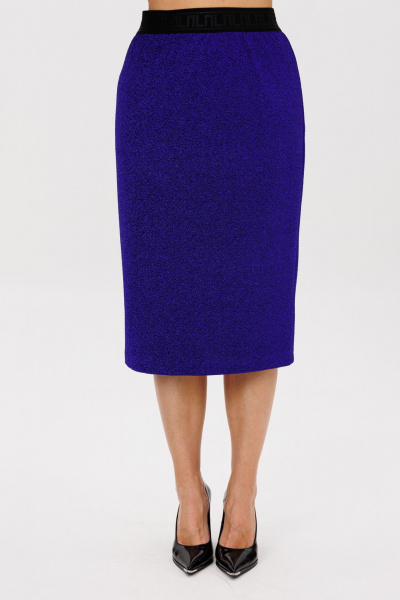 Блуза, топ, юбка Mubliz 258 черный-василек - фото 9