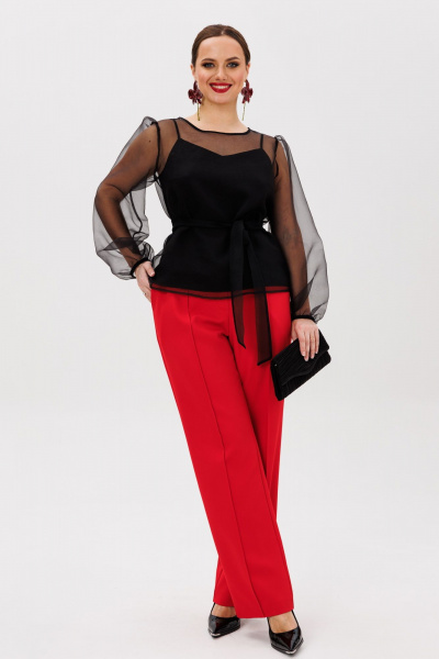 Блуза, брюки, топ Mubliz 266 красный - фото 4