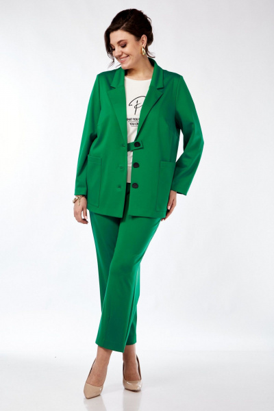 Брюки, жакет Grace for you 246 изумруд - фото 2