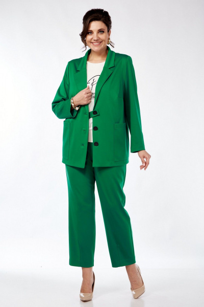Брюки, жакет Grace for you 246 изумруд - фото 1