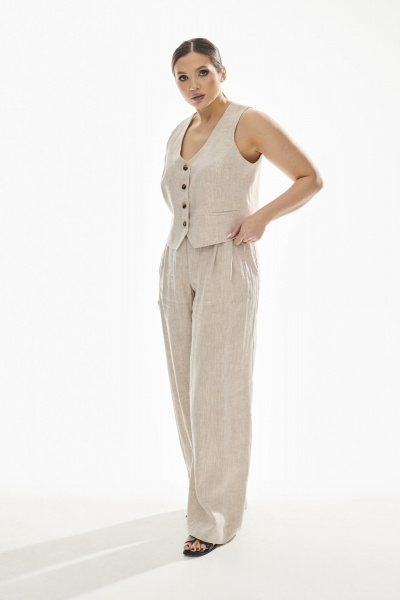 Жилет DAVA 3230 бежевый - фото 15