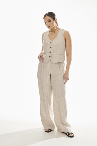 Жилет DAVA 3230 бежевый - фото 14