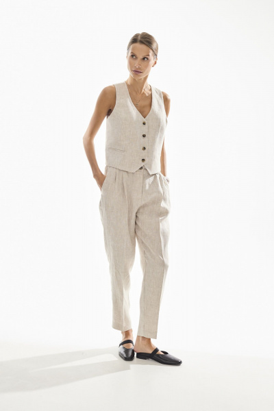 Жилет DAVA 3230 бежевый - фото 13