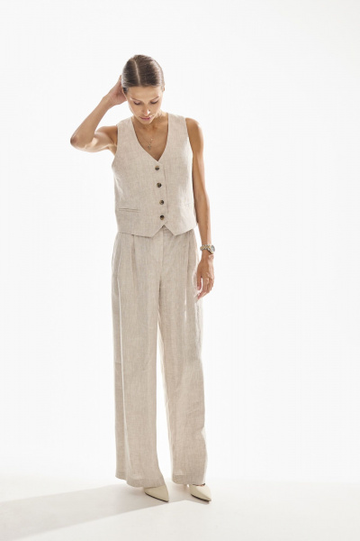 Жилет DAVA 3230 бежевый - фото 8