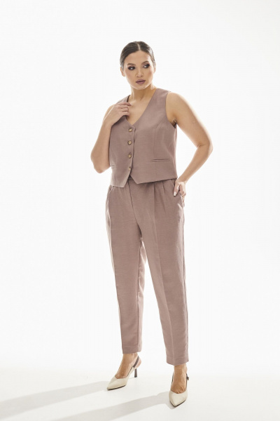 Брюки DAVA 5116 бежевый - фото 9