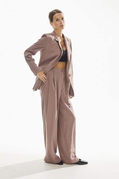 Брюки DAVA 5227 шоколад - фото 7