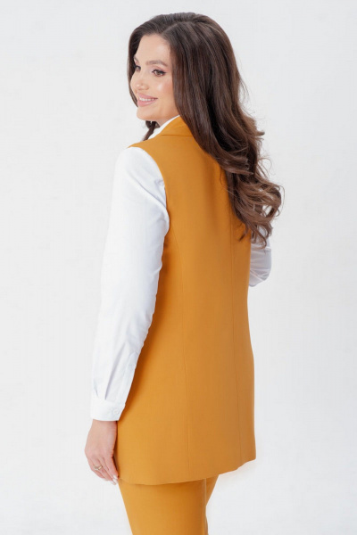 Брюки, жилет IVARI 20403/1 горчичный - фото 6