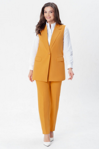 Брюки, жилет IVARI 20403/1 горчичный - фото 1