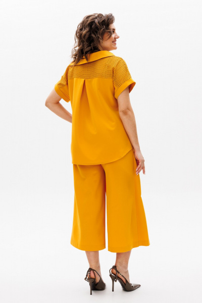 Блуза, кюлоты Michel chic 1418 охра - фото 6