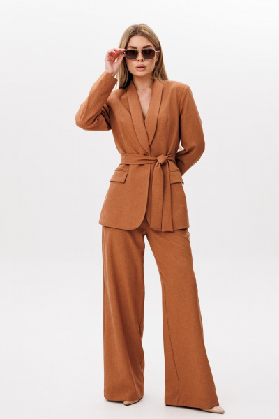 Брюки, жакет Amberа Style 2041-2 терракот - фото 2