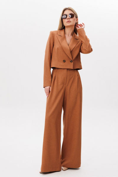 Брюки, жакет Amberа Style 2080-4 терракот - фото 2