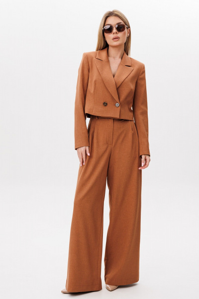 Брюки, жакет Amberа Style 2080-4 терракот - фото 1